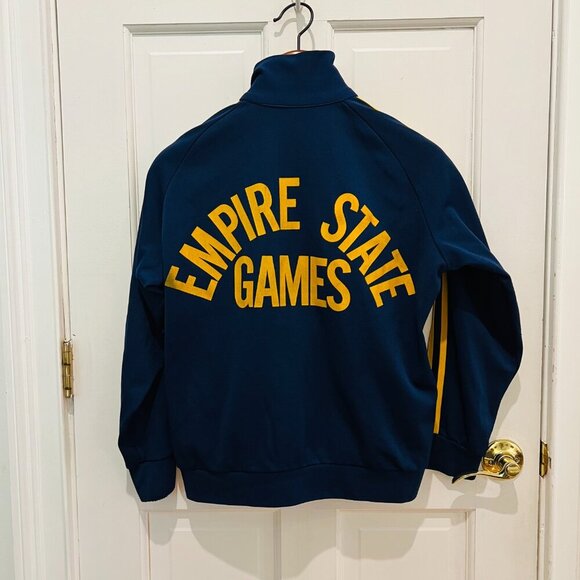 VINTAGE 1979 EMPIRE STATE GAMES SYRACUSE NY WARM-UP TRACK 'CREW' JACKET - Picture 1 of 16